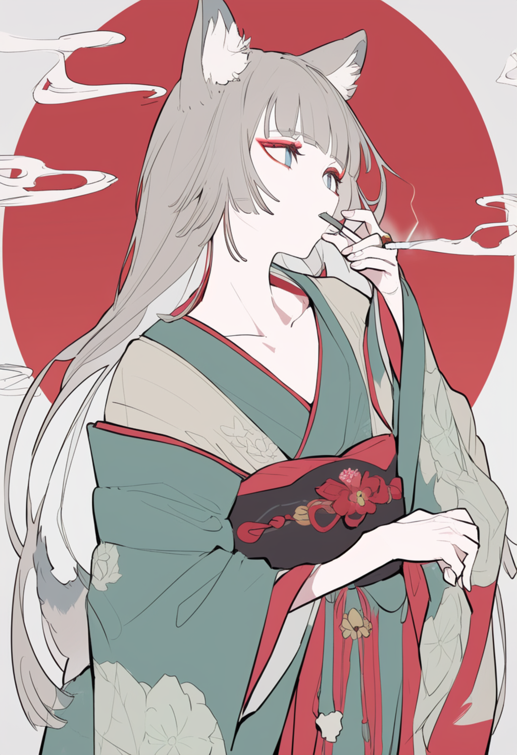 愛煙家和装狼さん