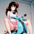バイクに座る 11枚目