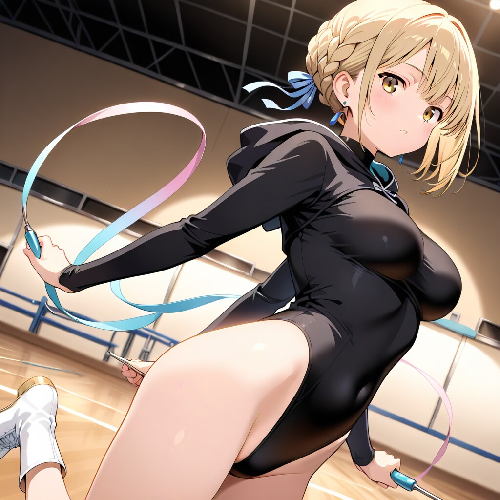 金髪新体操美少女