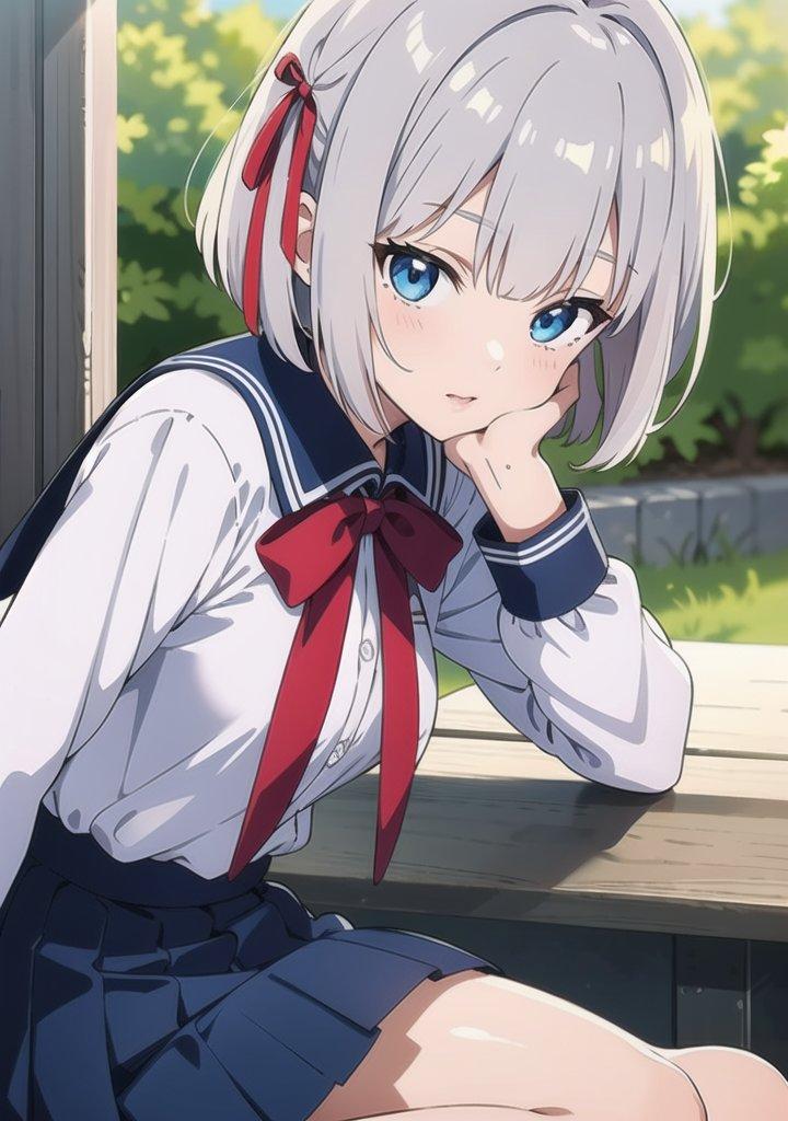 頬杖