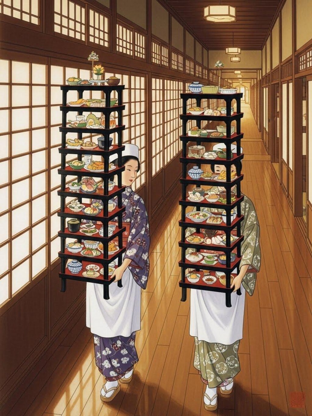 仲居さんの職人技