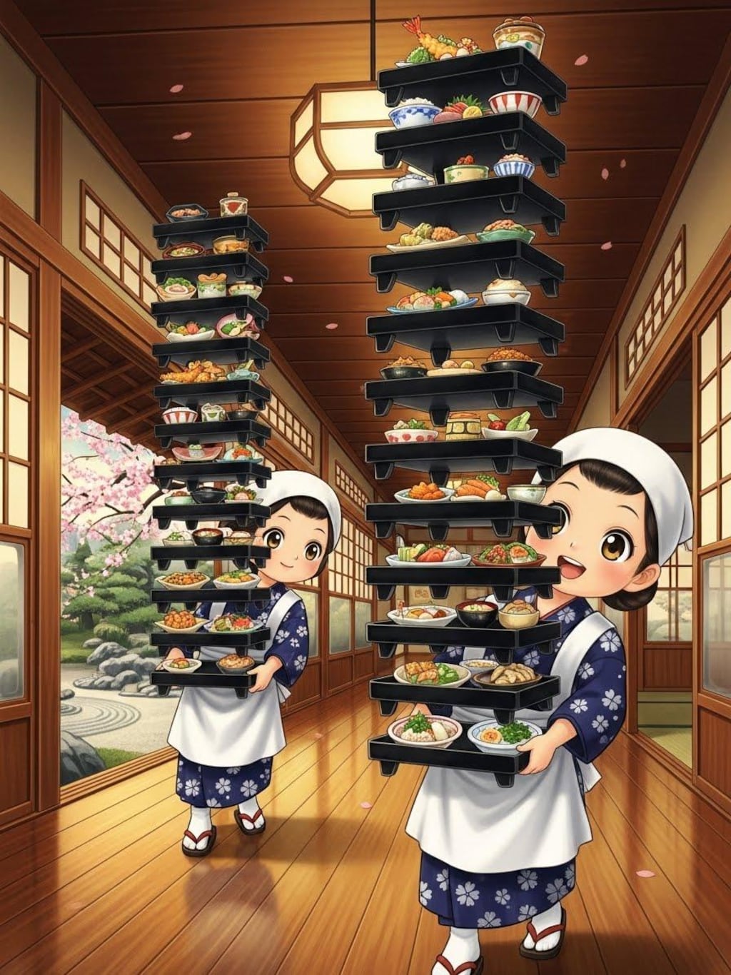 仲居さんの職人技