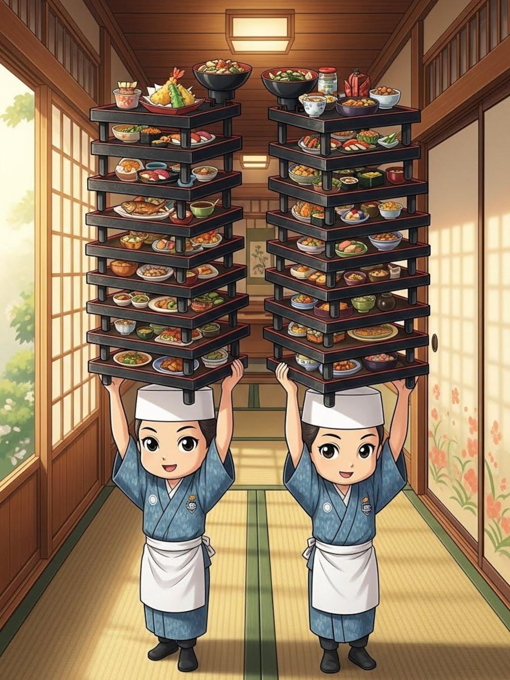 仲居さんの職人技