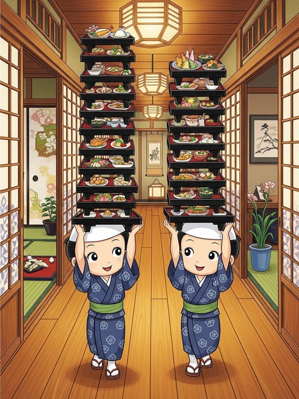 仲居さんの職人技