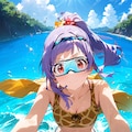 紫髪ちゃんのバカンス 2枚目
