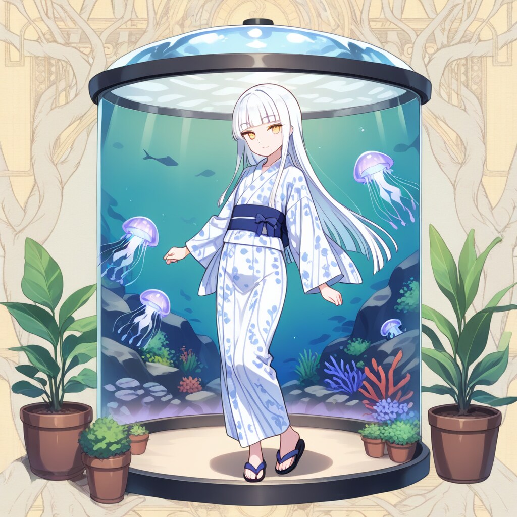 うちの子 with クラゲ…？