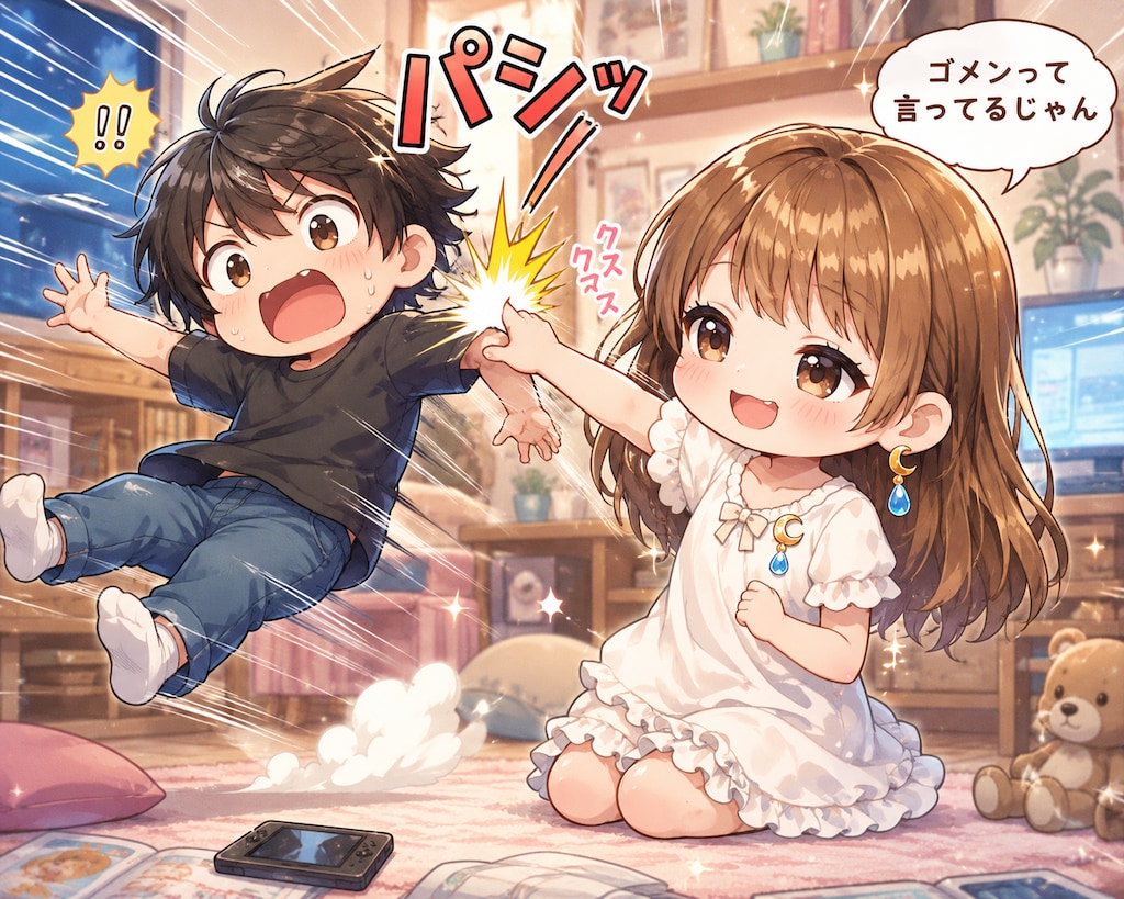 ゴメンって言ってるじゃ〜ん🩵