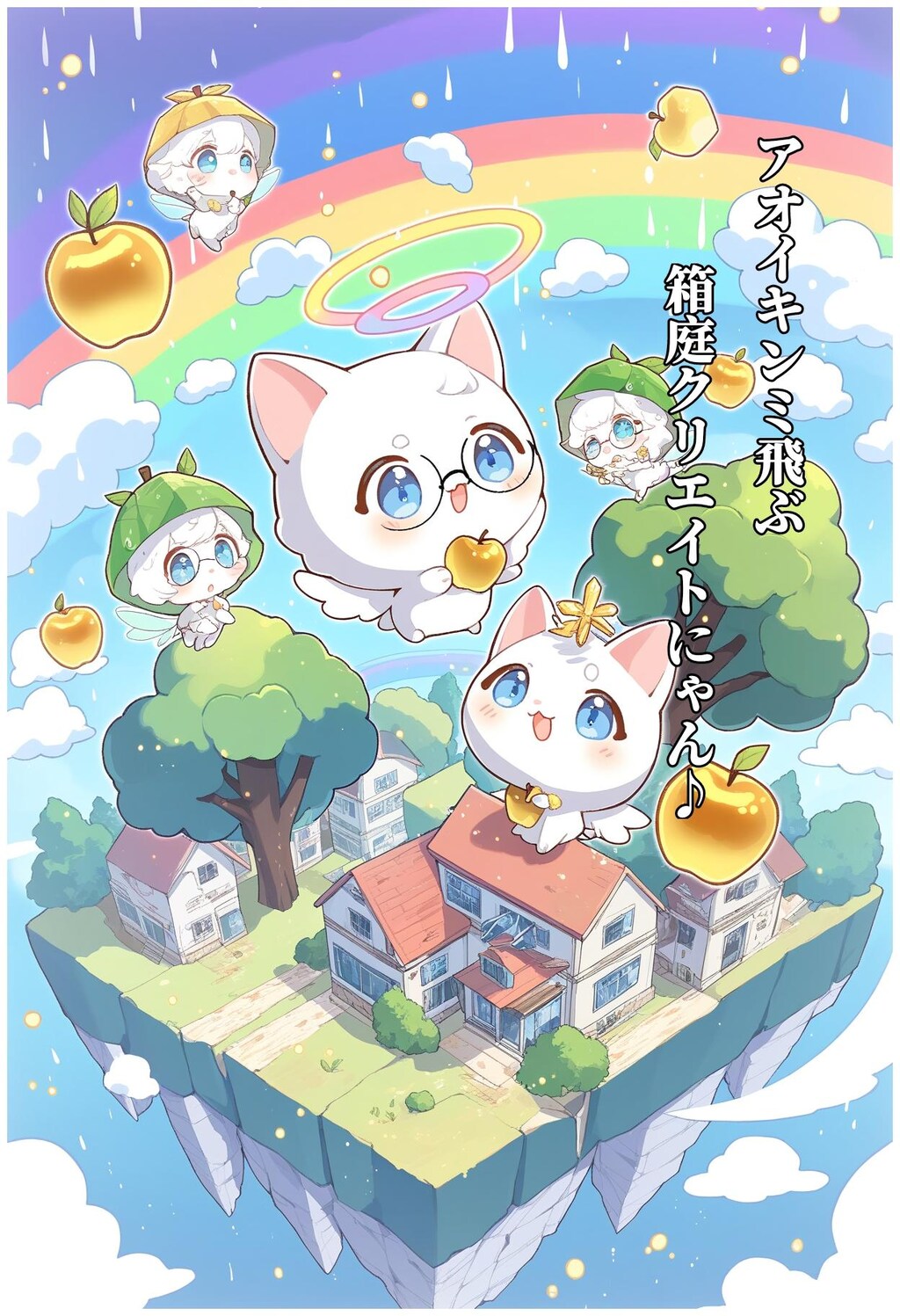 小説『アオイキンミ飛ぶ/箱庭クリエイトにゃん♪』【ニャンノ世界】