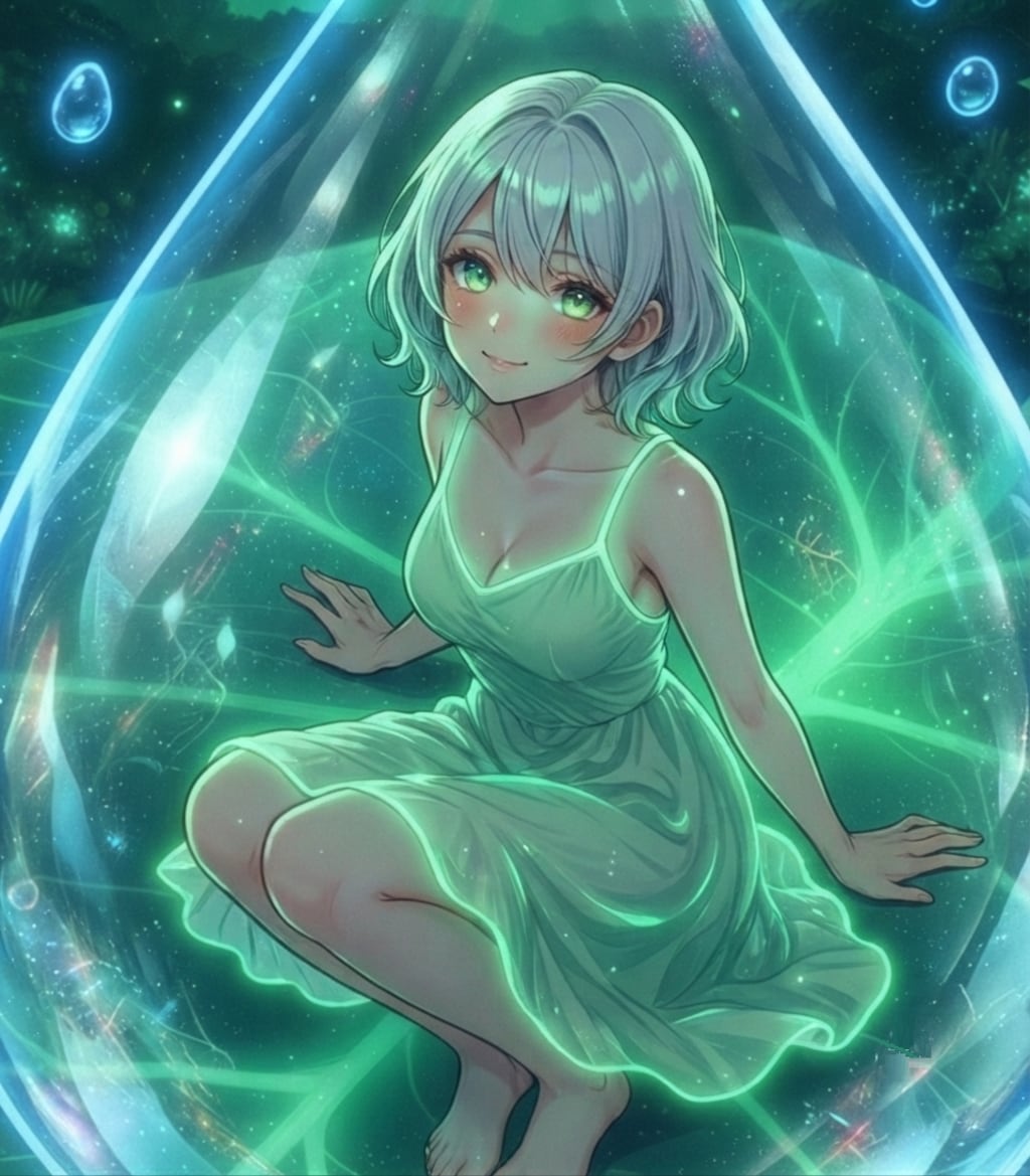 葉っぱと水滴