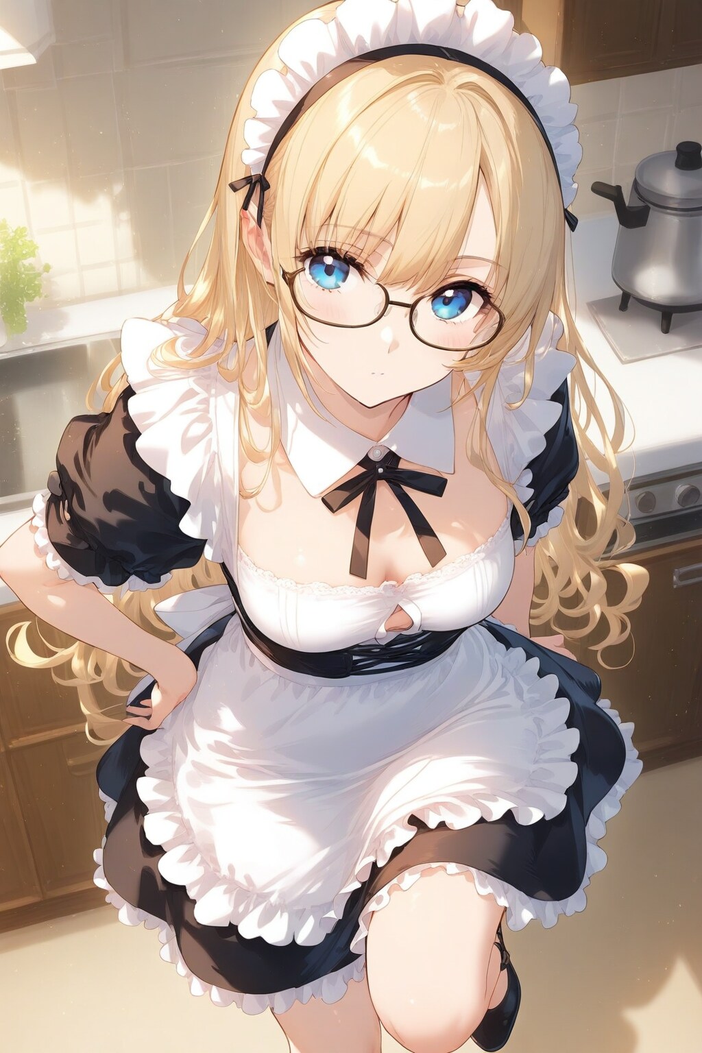 マスター、起きないと遅刻しちゃいますよ。ー by #WAVE Ver. ー | の人気AIイラスト・グラビア