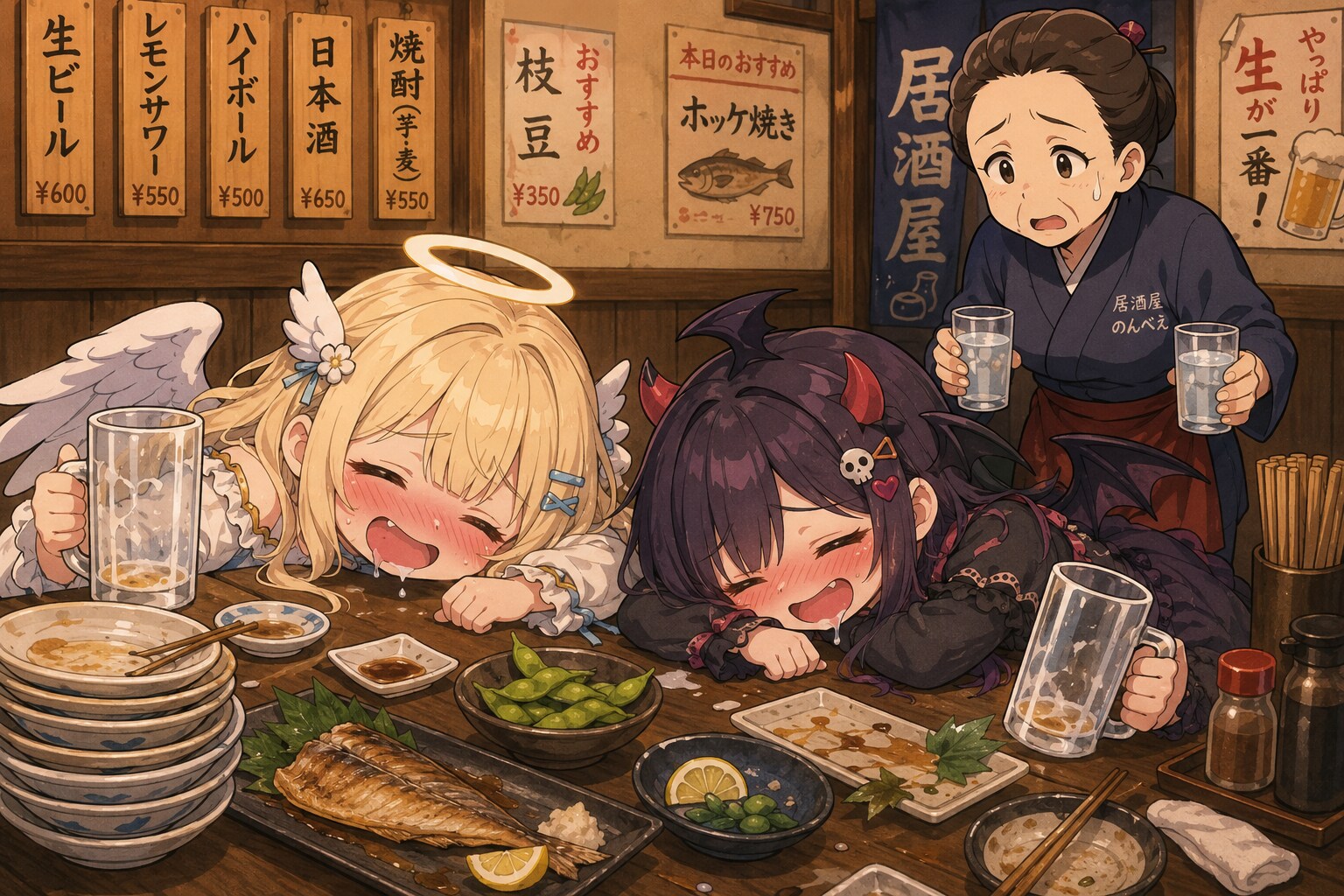 酔っ払い天使と悪魔