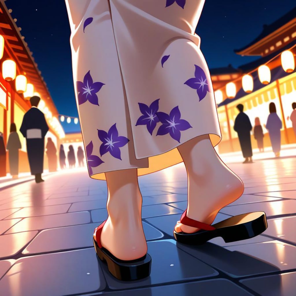 お祭り　浅草寺仲店通り。