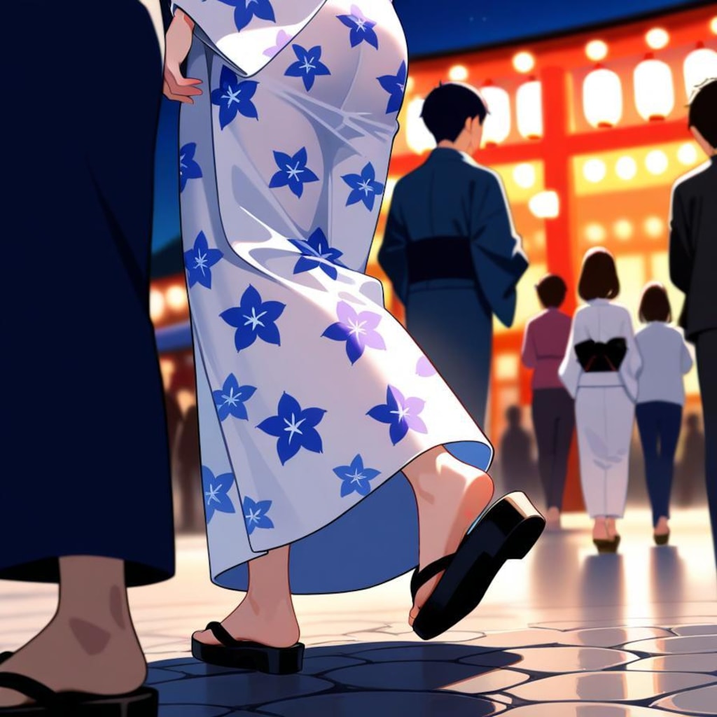 お祭り　浅草寺仲店通り。