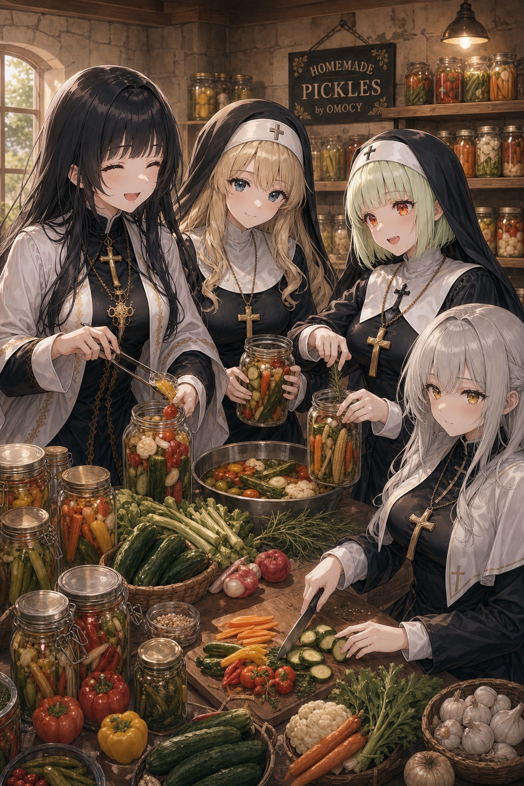 ピクルスを作る寒村教会
