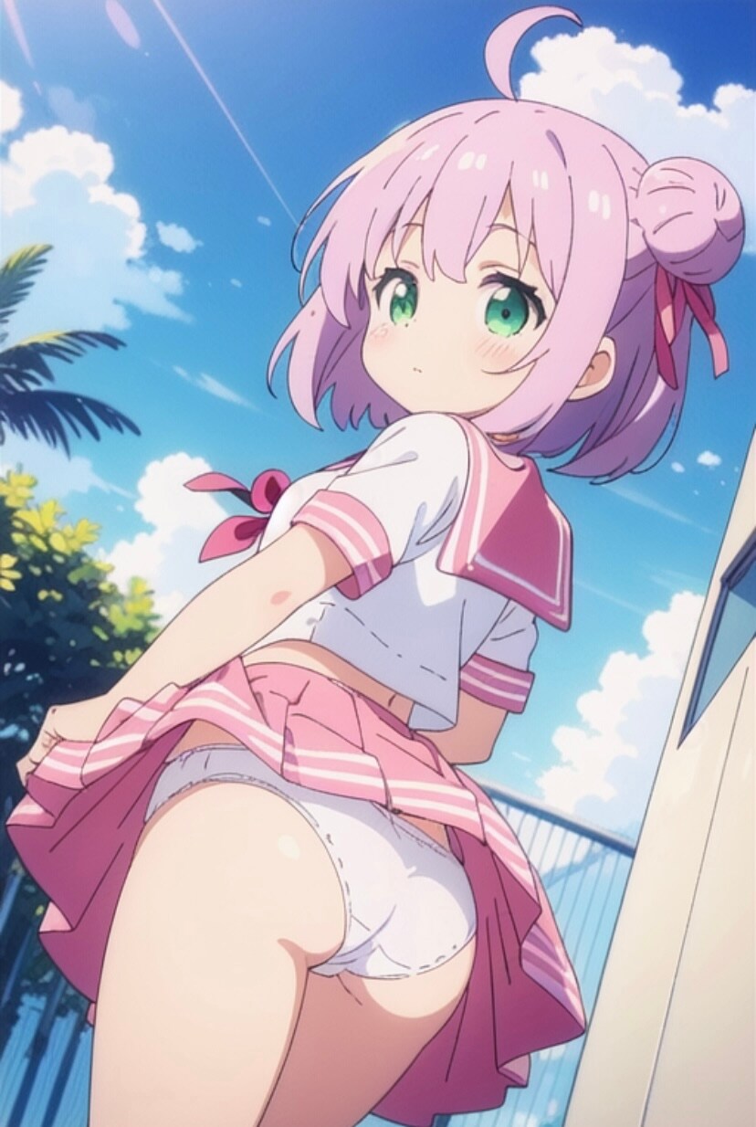 ピンクのセーラー服☆