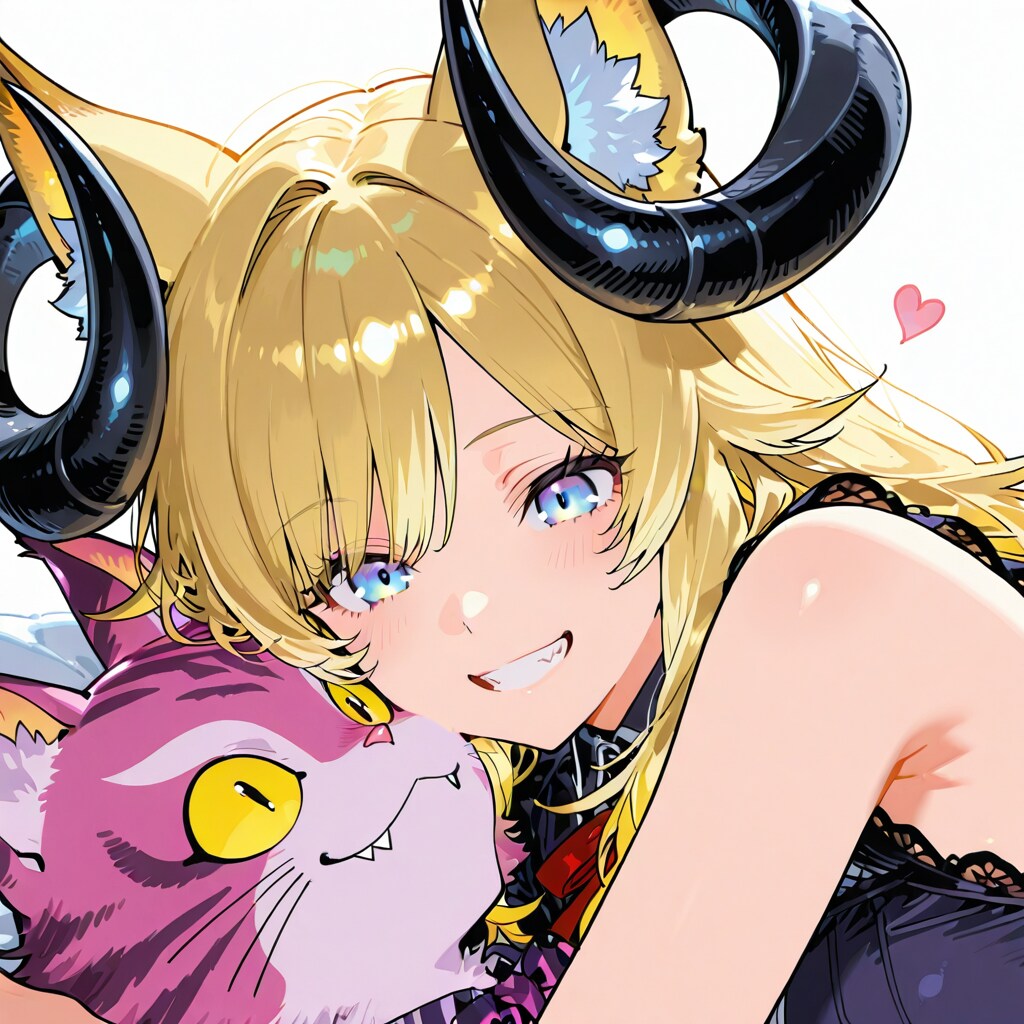 チェシャ猫と悪魔ちゃん | の人気AIイラスト・グラビア