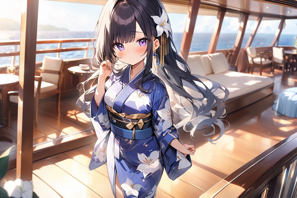 豪華客船と黒髪美人【VEGAver】