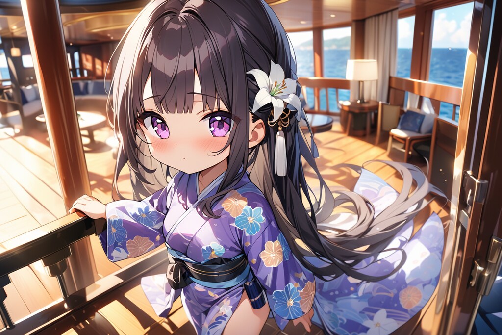 豪華客船と黒髪美人【VEGAver】