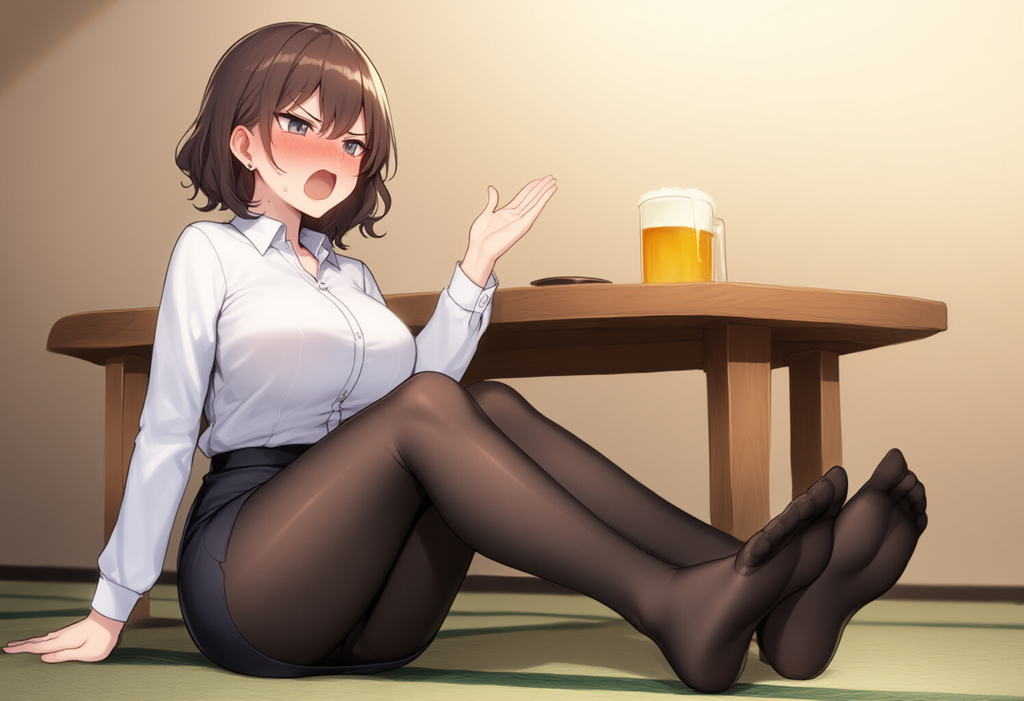 宴会で無防備な後輩女子社員