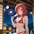 赤ビキニの真姫まー(PixAI版) 4枚目