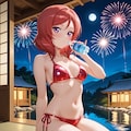 赤ビキニの真姫まー(PixAI版) 2枚目