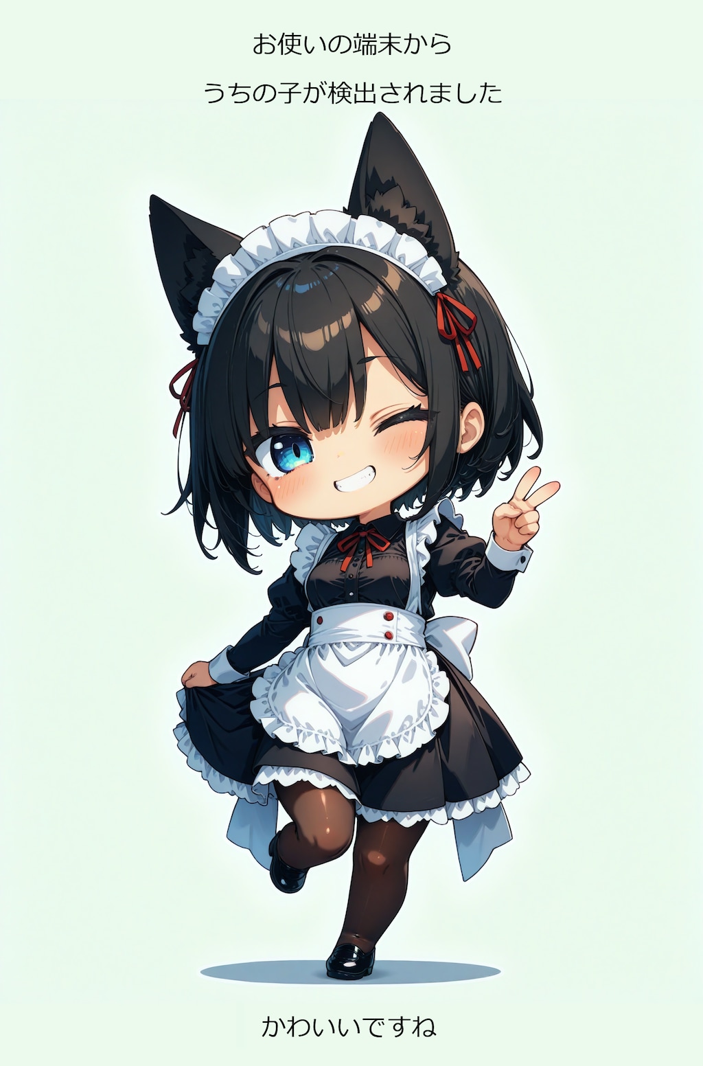 お使いの端末からうちの子が検出されました