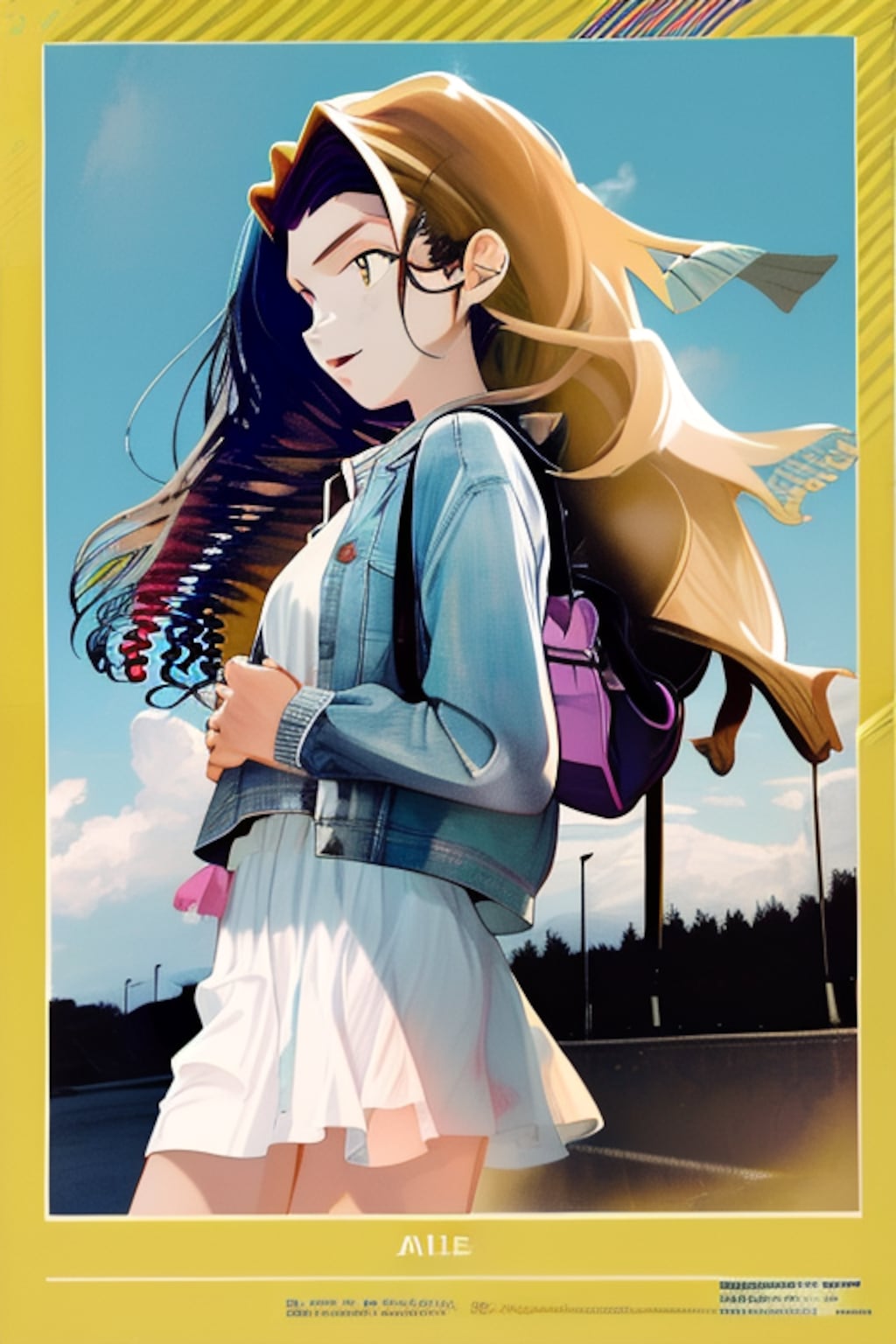 トレーニングというプロンプトで生成された女の子