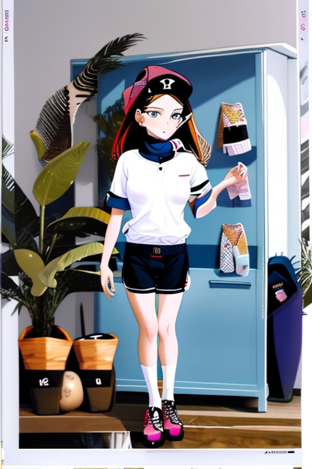 トレーニングというプロンプトで生成された女の子