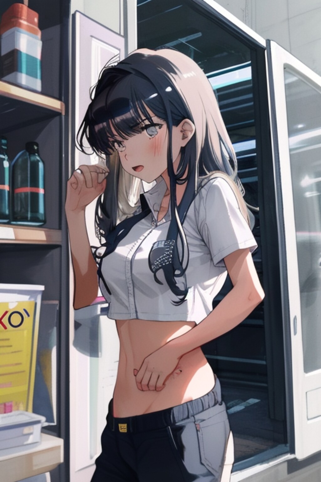 トレーニングというプロンプトで生成された女の子