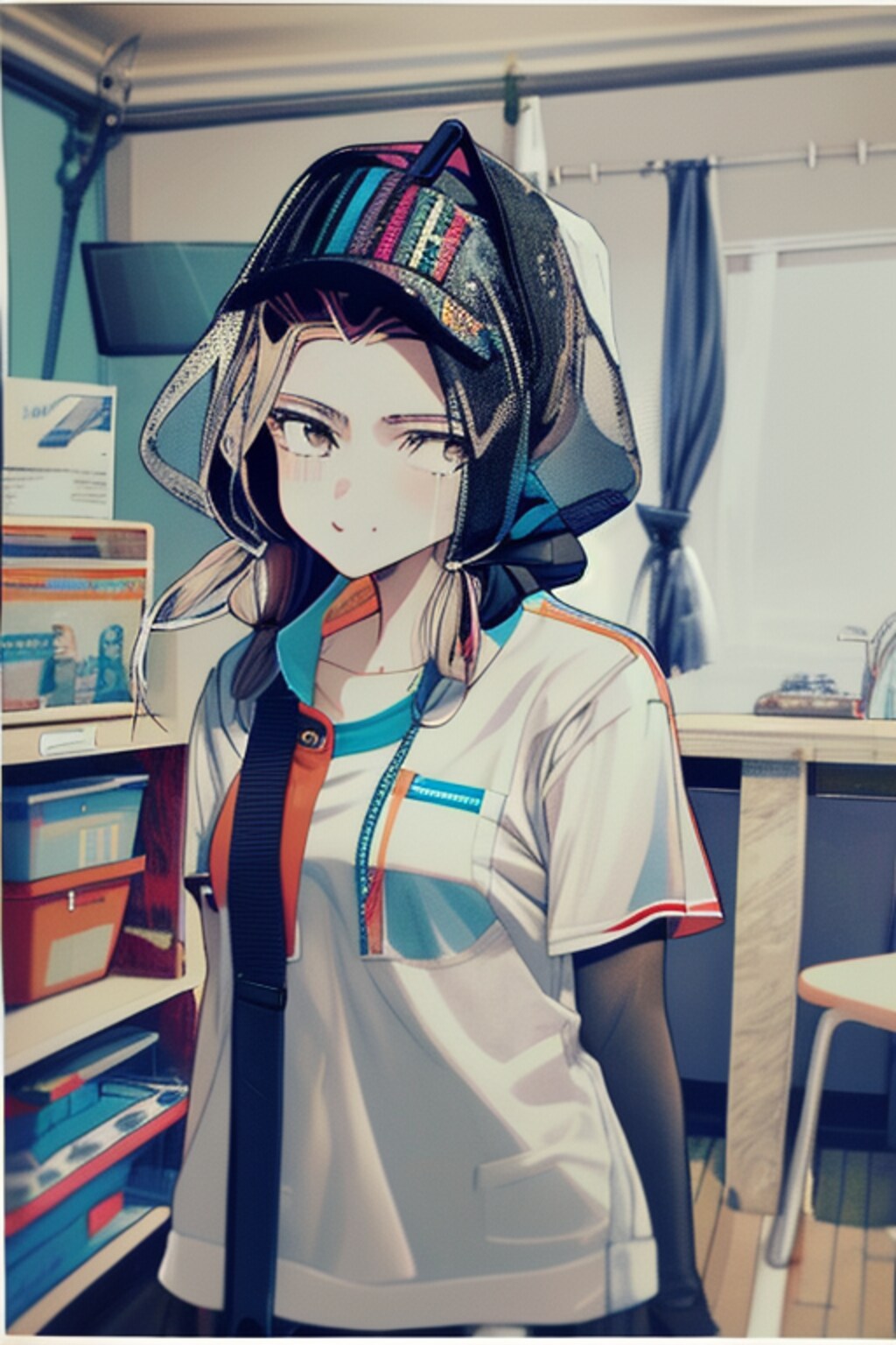 トレーニングというプロンプトで生成された女の子