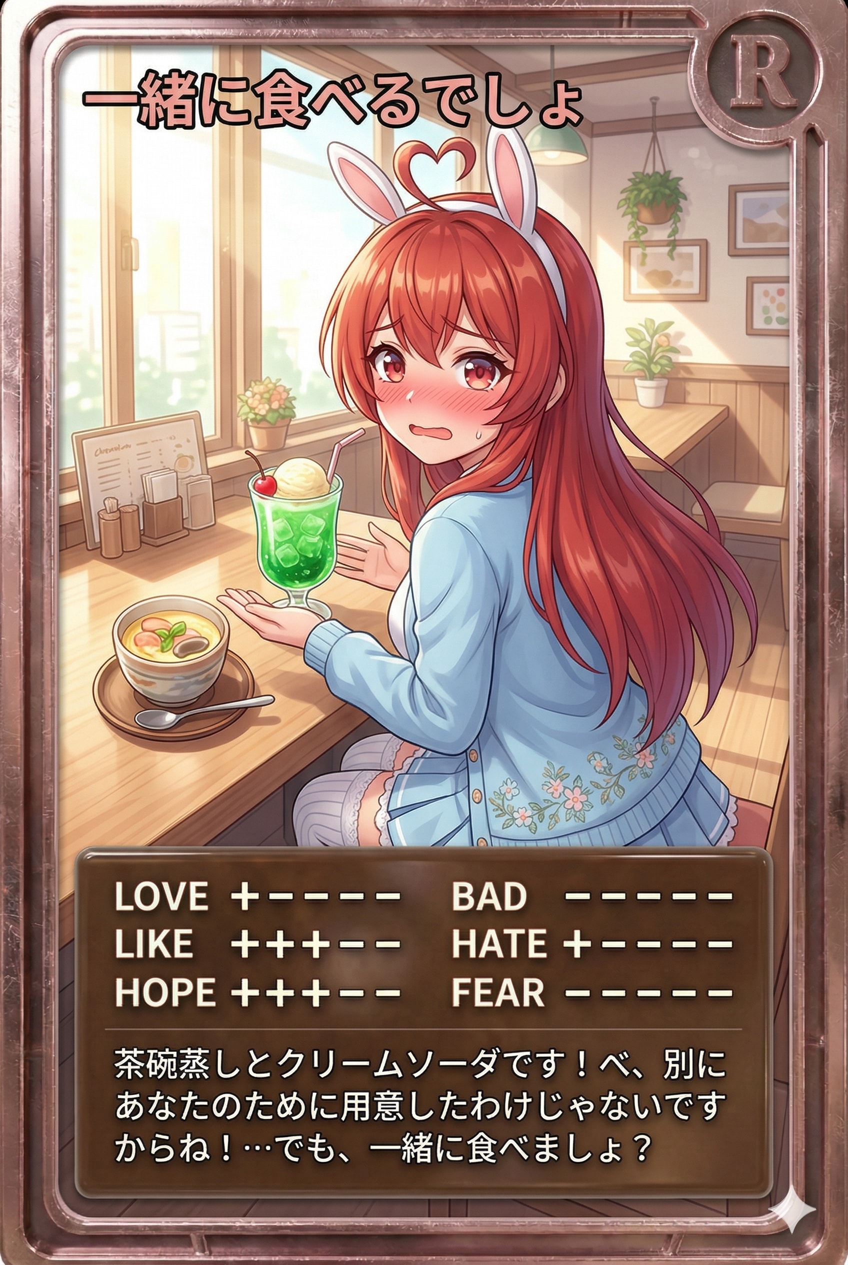 昼カード「一緒に食べるでしょ」 | の人気AIイラスト・グラビア