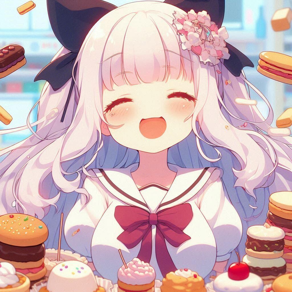 白髪の可愛い女の子【278】