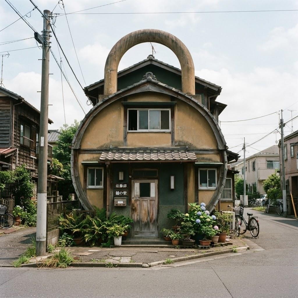 錠前っぽい家