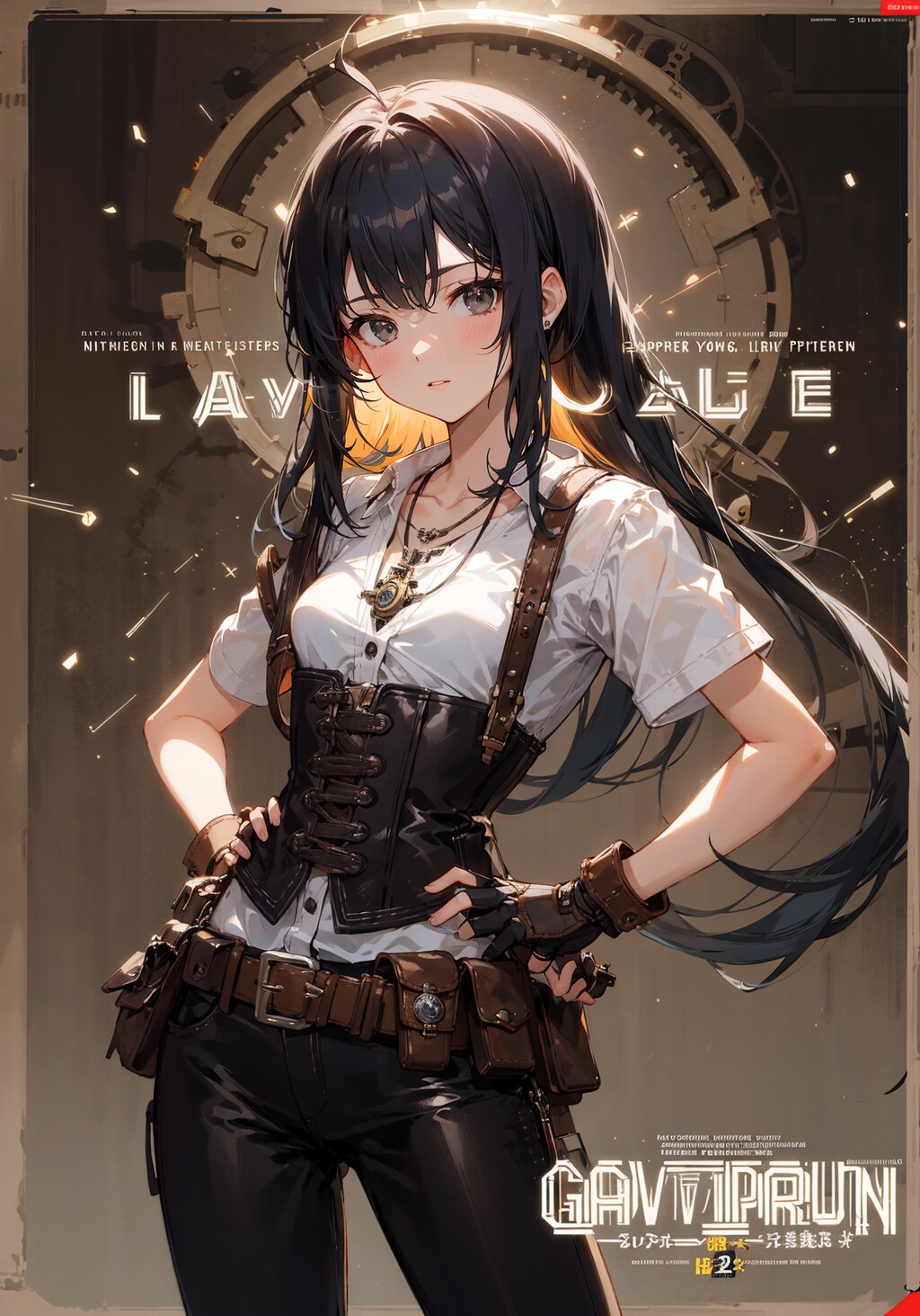 スチームパンク黒髪