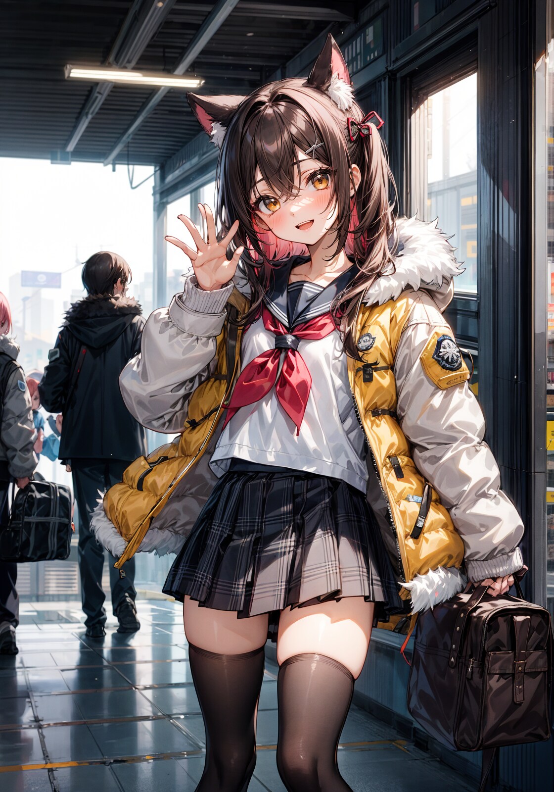 おはよ、今日も寒いね
