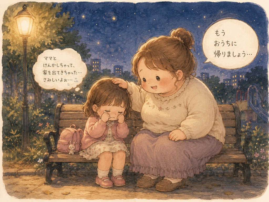 家出少女とむちむちおねえさん