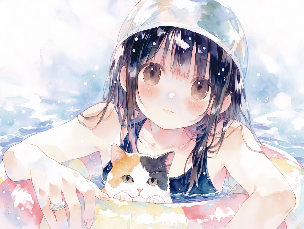 温泉で水着（５）Niji７