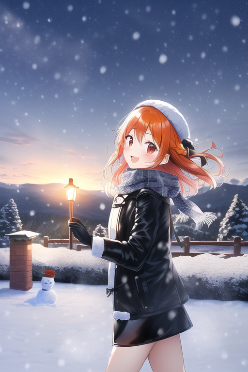 ららちゃん　雪国旅行