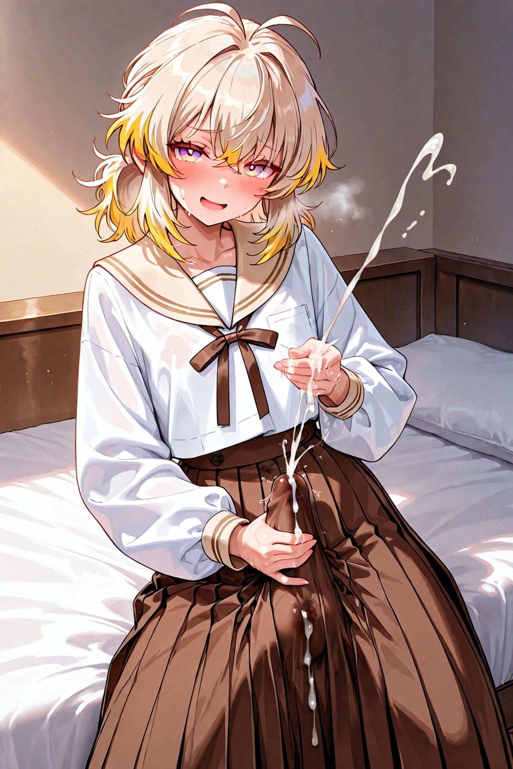 Glossyness in bed