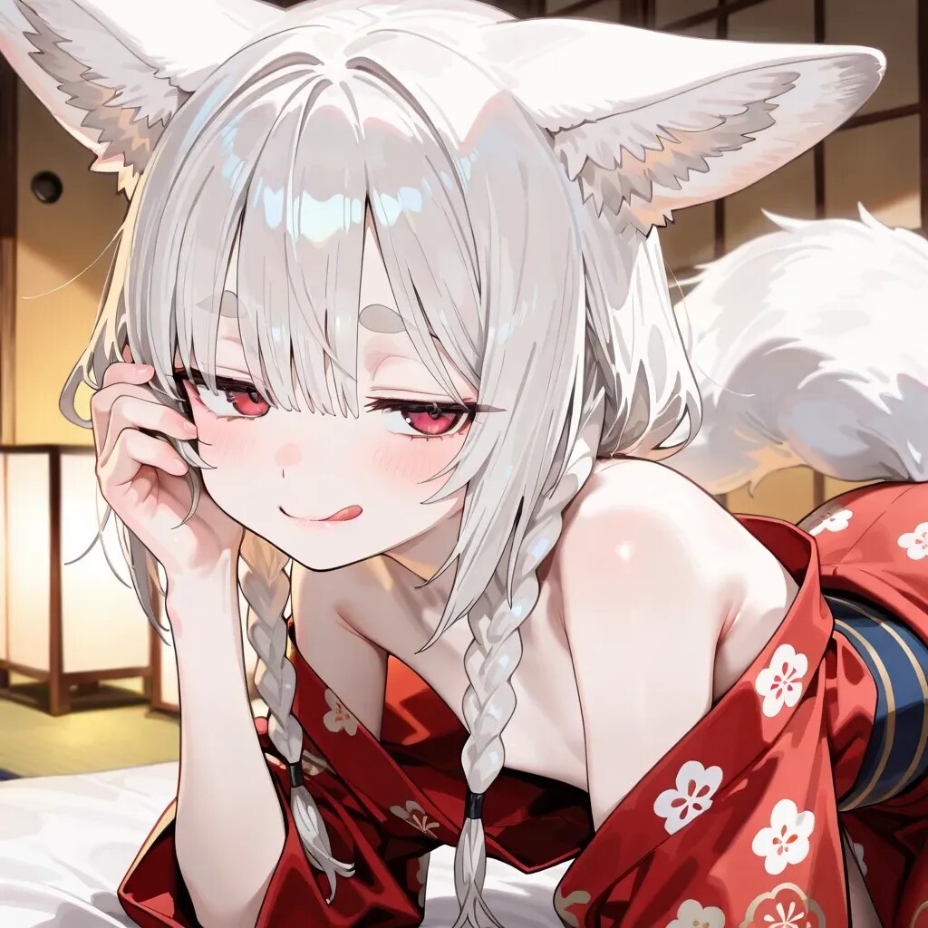 しどけない狐娘