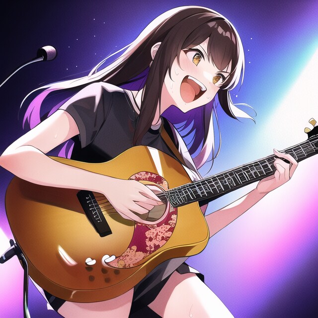 バンドの女の子