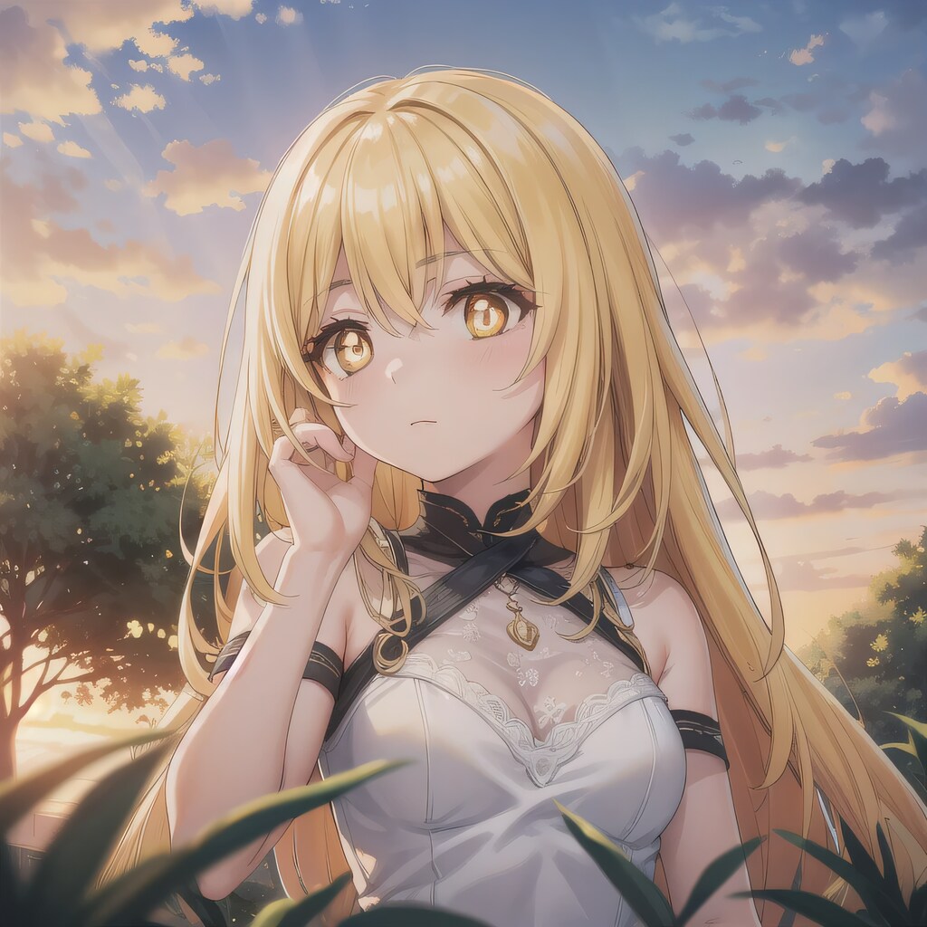 金髪ロングでワンピースの少女５