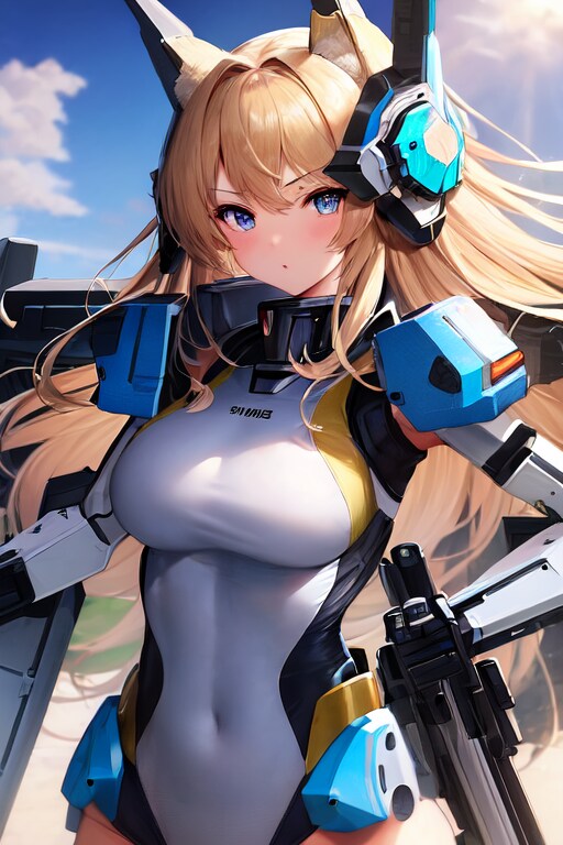 競泳水着風メカ娘