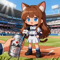 ヒーローインタビューの小さな女の子 2枚目