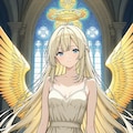 プラチナ色のドレスを纏った天使 2枚目