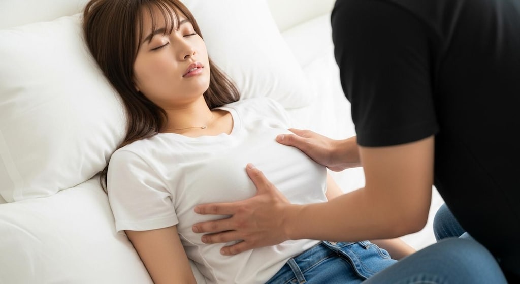 まだまだ揉むっ
