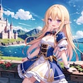 湖とお姫様 2枚目