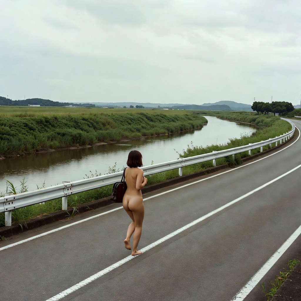 【４３枚】全裸で登下校