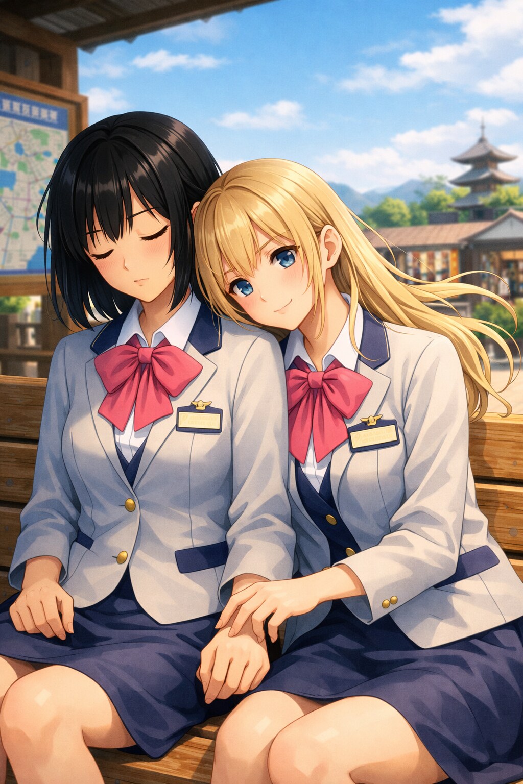 休憩中。