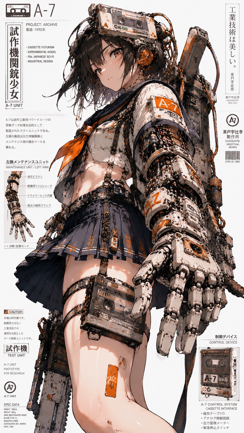 「1992年式 試作機関銃少女 A-7」